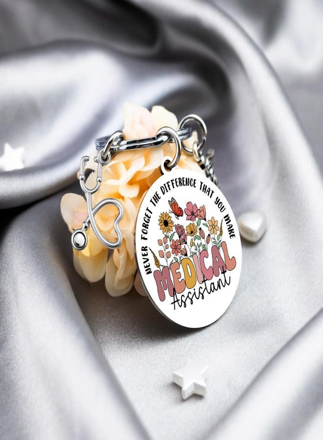 MOEXUKO Medical Assistant Accessories Keychain Medical Assistant Gifts for Women Thank You Gifts for MA Week Birthday Thanksgiving Christmas Gift Best CMA Keyring - Image 5